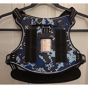 Auroth Tactical Dog Harness Size XL Blue Camo Adjustable Quick Release No Pull